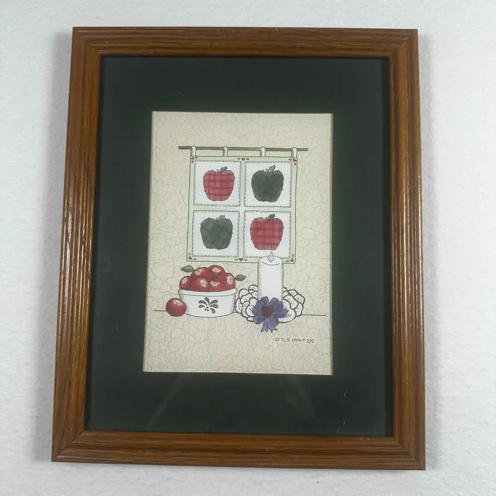 Vintage TCR 1994 292 Quilted Apples Print